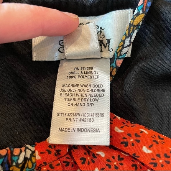 Sweet Storm Multicolor Sleeveless Patterned Maxi Dress Medium - Picture 8 of 10